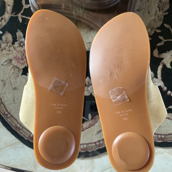 Rag and bone baby yellow suede sandals - Picture 5 of 9